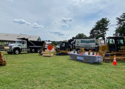 Comer Construction display at the National Night Out in Harford County