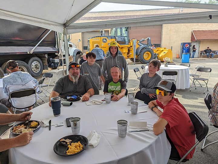 The employees and their families at the Comer Construction’s 40th Anniversary Celebration