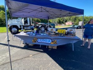 Comer Construction Touch a Truck displays