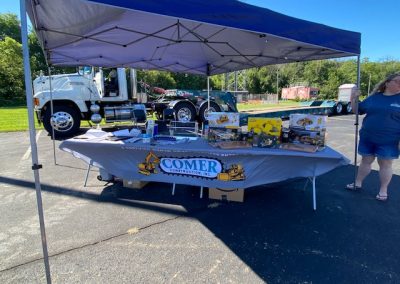 Comer Construction Touch a Truck displays