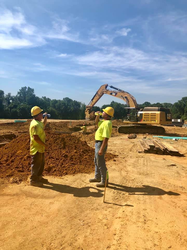 residential site construction workers 