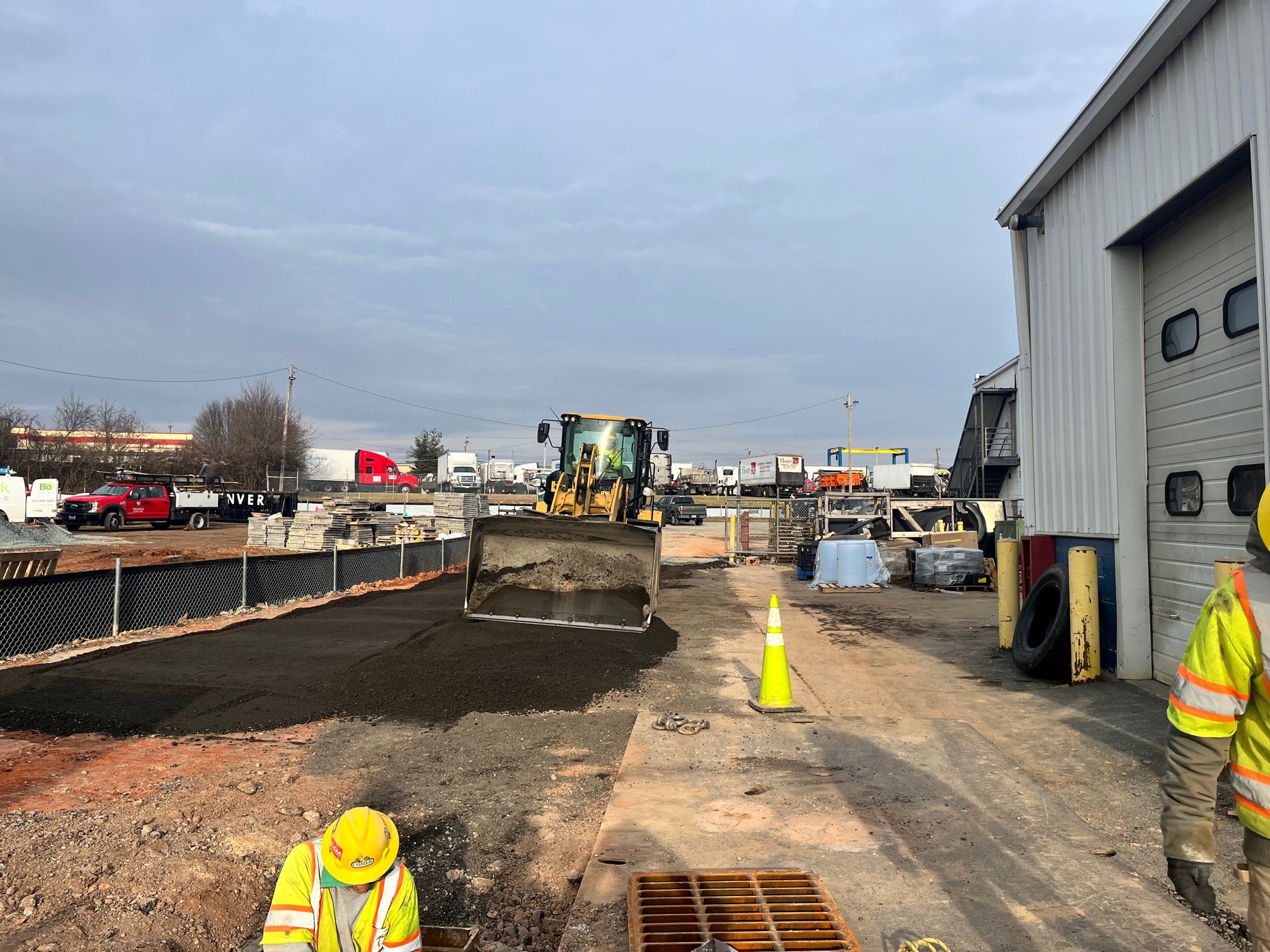 Construction at the Baltimore location for Kenworth trucks expansion