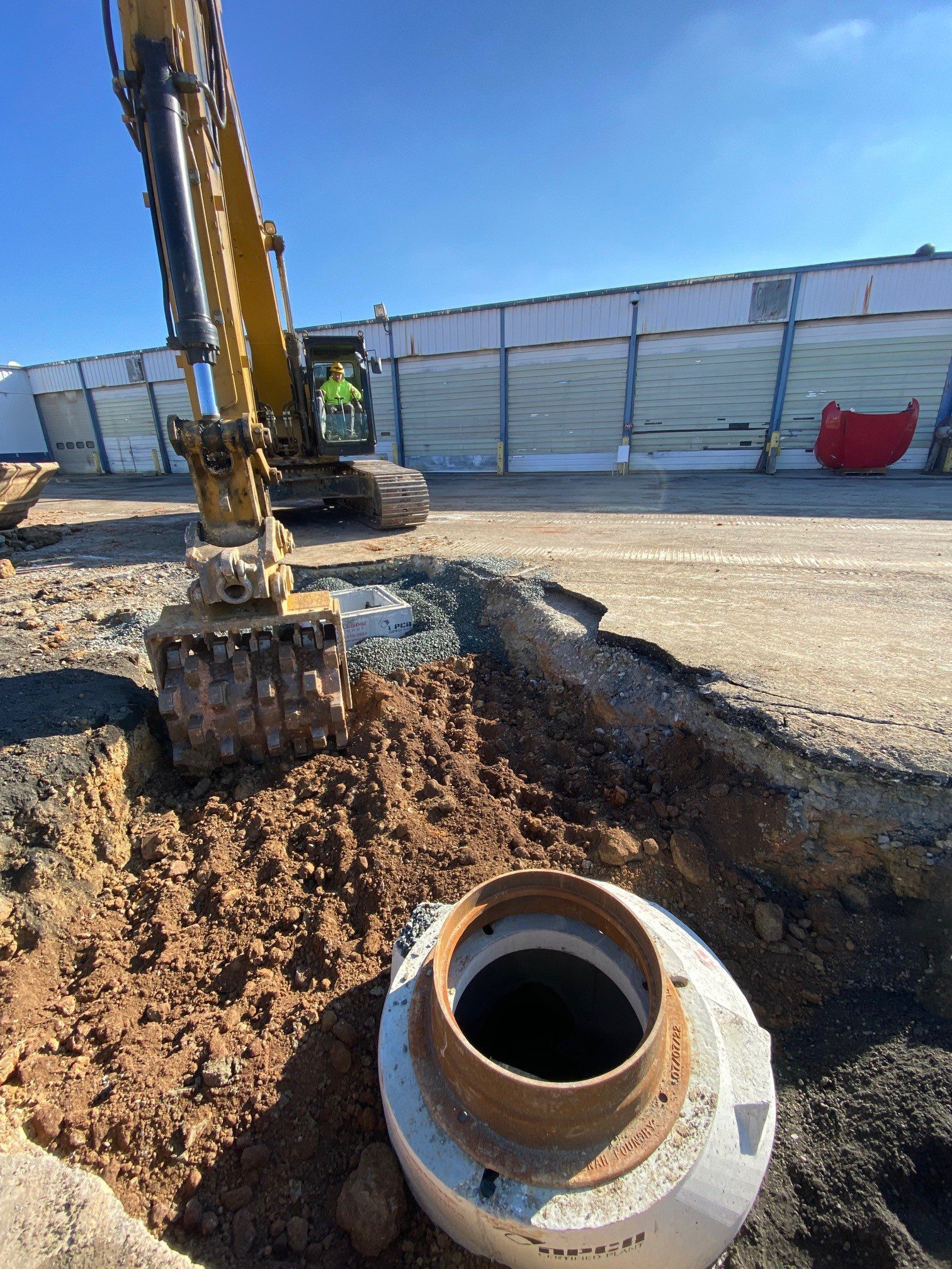 Construction at the Baltimore location for Kenworth trucks expansion