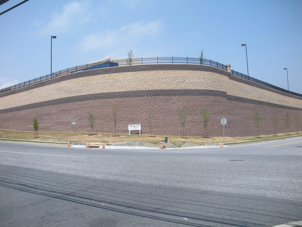 Site Preparation and Massive Retaining Wall in Abingdon, MD