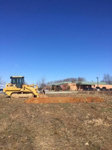 Site preparation for community park in Baltimore, Maryland