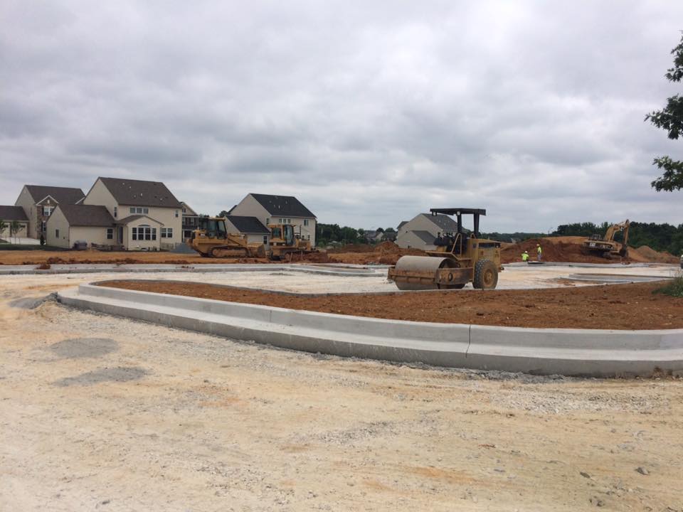 curb and gutter installation for Baltimore County Park