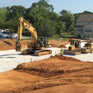 Site construction in progress for Baltimore county public park
