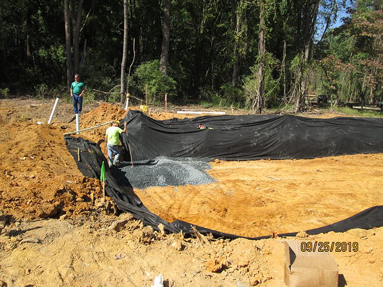 stormwater management installation