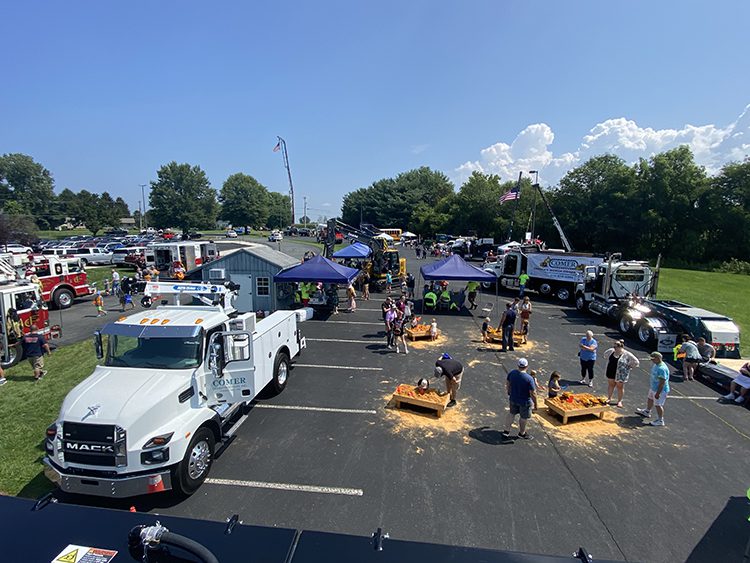 Comer Construction at 2023 Rising Sun Touch a Truck Event