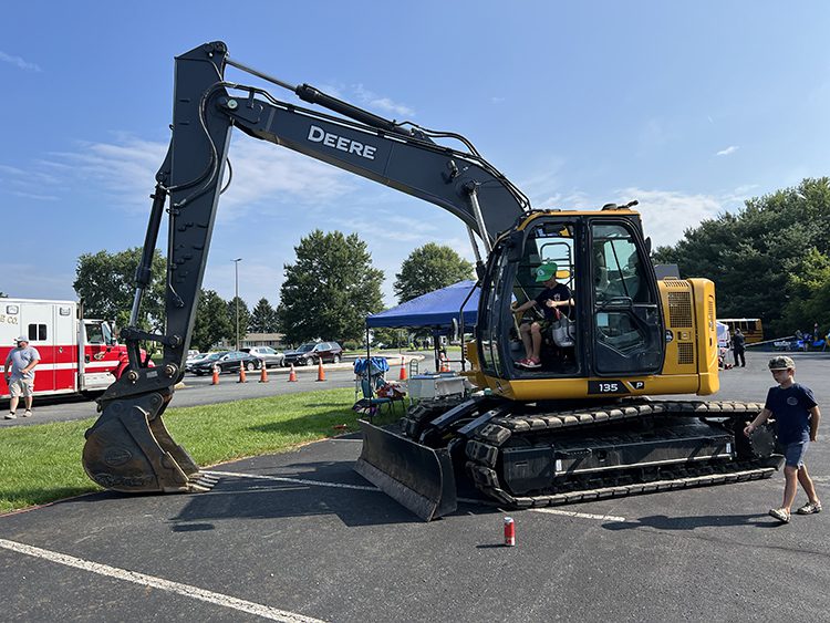 Comer Construction at 2023 Rising Sun Touch a Truck Event