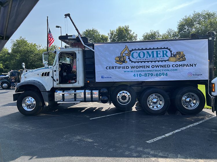 Comer Construction at 2023 Rising Sun Touch a Truck Event