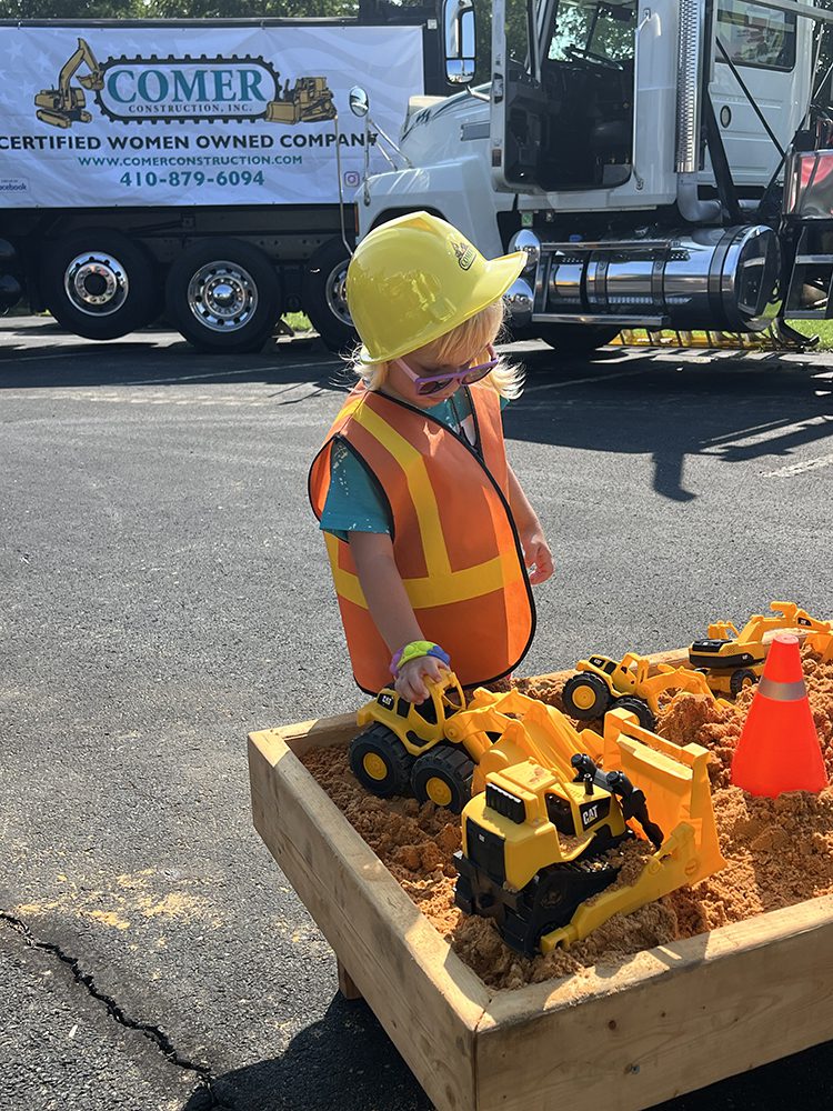 Comer Construction at 2023 Rising Sun Touch a Truck Event