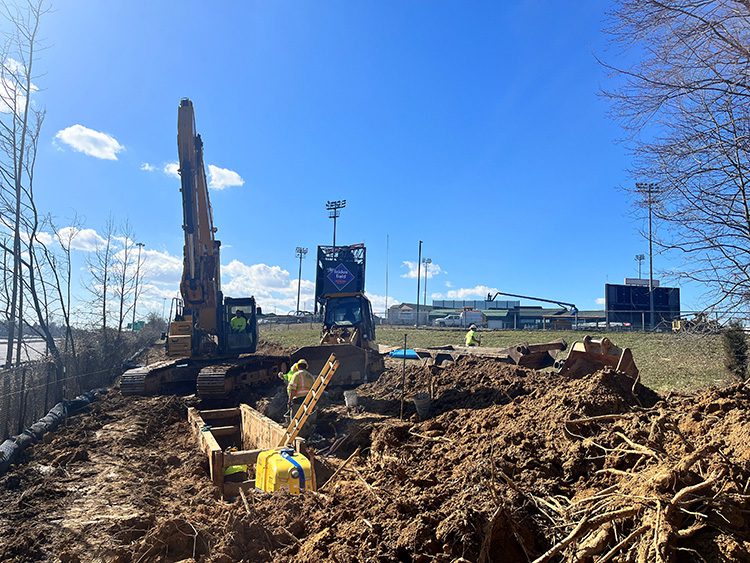 waterline installation in Aberdeen, Maryland