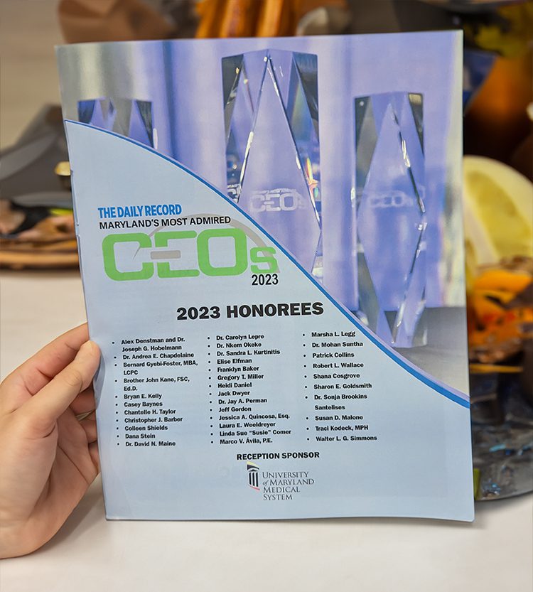 Most Admired CEO Award Booklet Cover