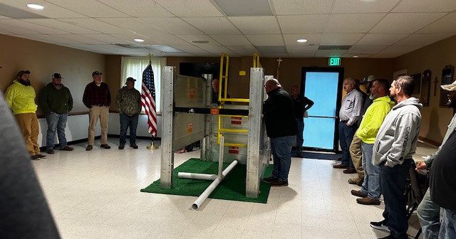 Comer team during safety training with Trench Tech and EnterTRAINING