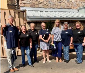 Charles Petr with coworkers