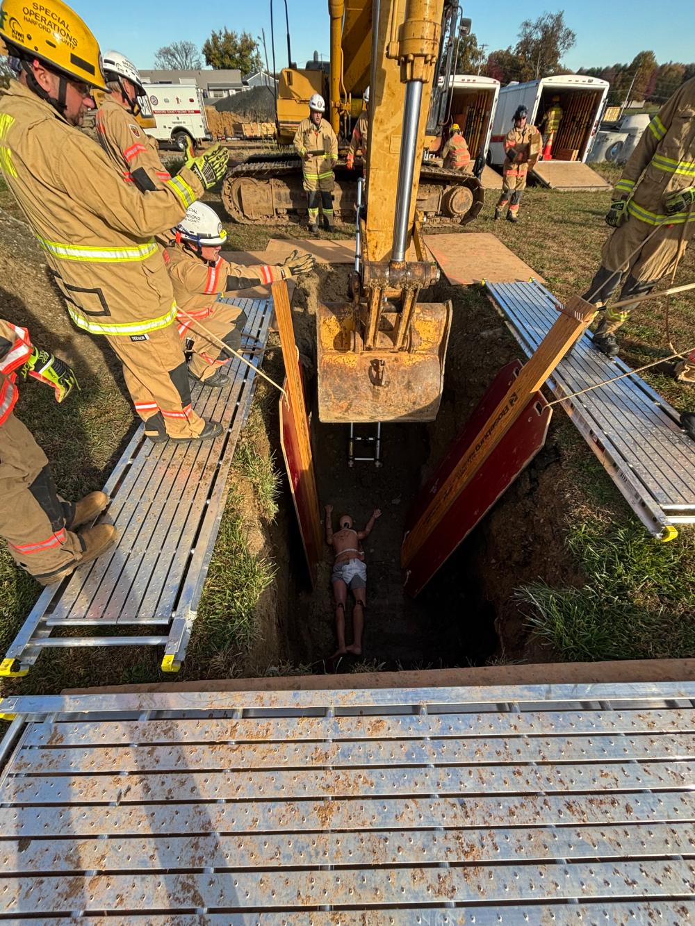 Harford County Simulated Trench Rescue