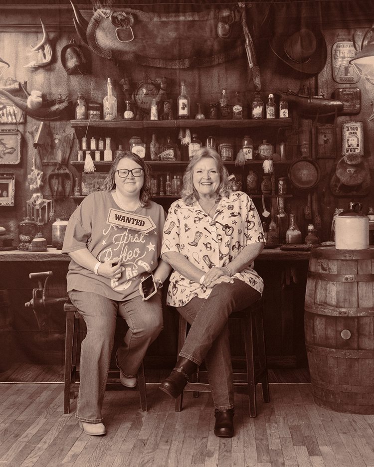 Susie and Dorothy at the Western Saloon