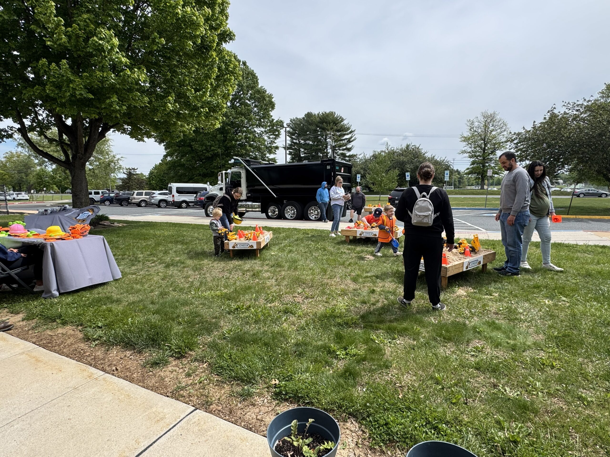 touch a truck event at the sandboxes
