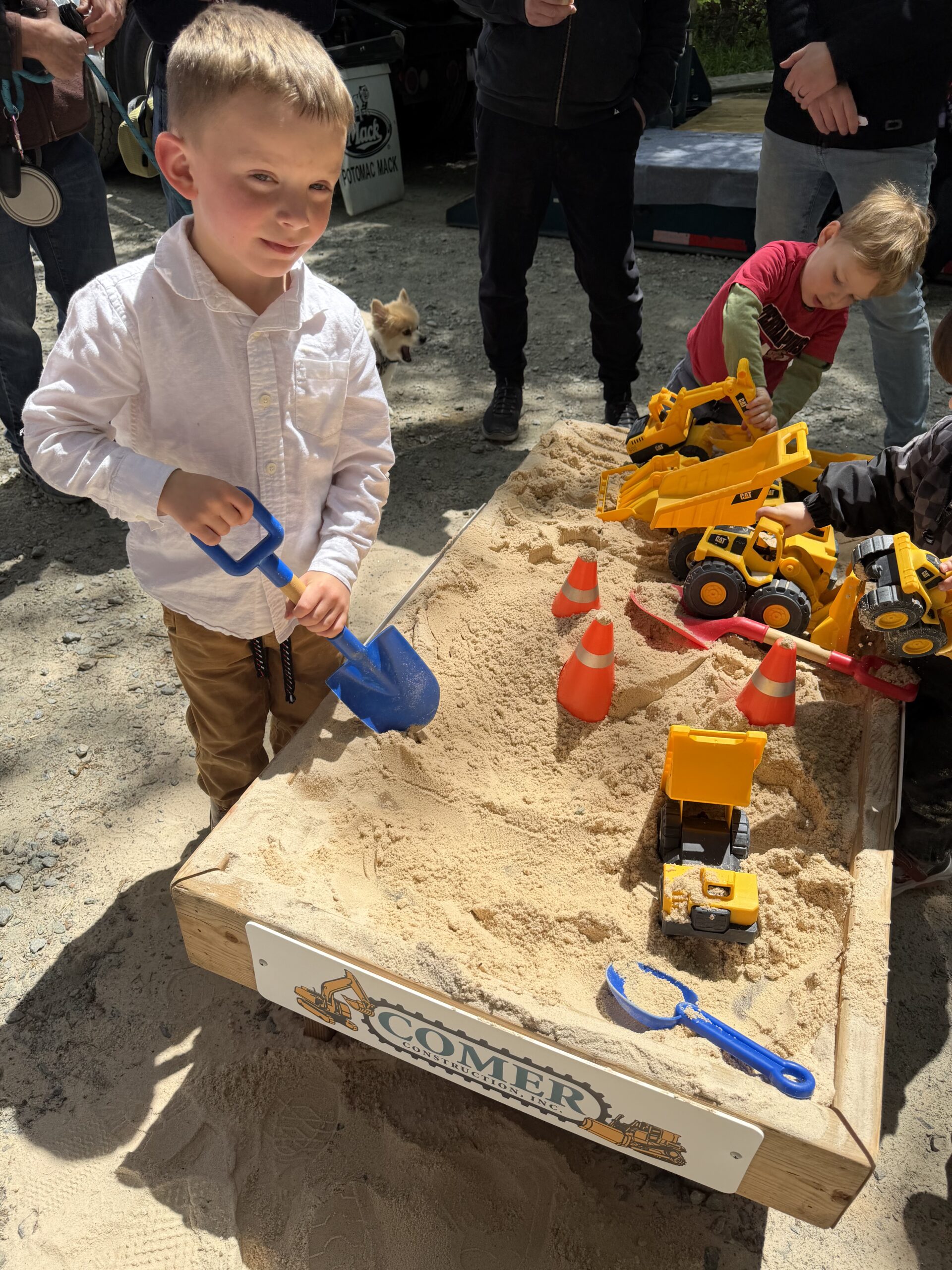 touch a truck event at the sandboxes
