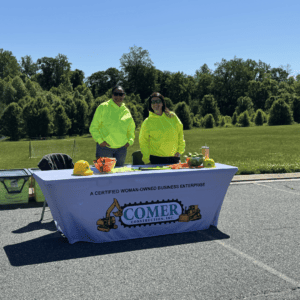Comer Construction at a Touch-a-Truck Event