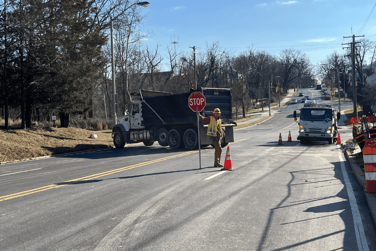 Maintenance of traffic at Sinai Hospital by Comer Construction